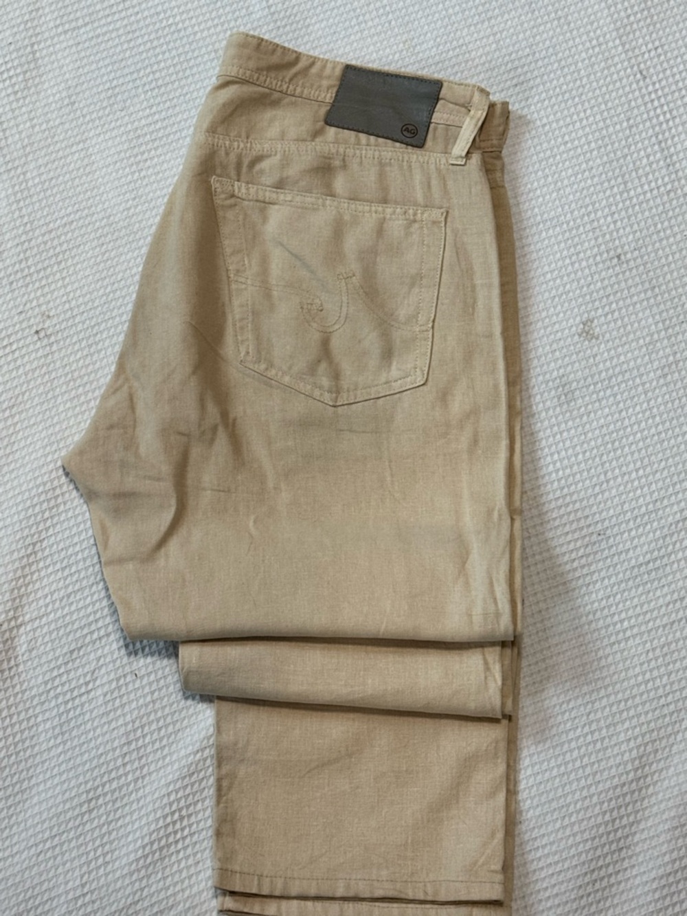 AG Classic Khaki Straight-Leg Jeans